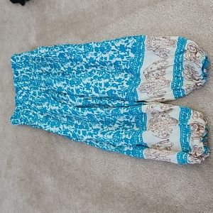 Blue Bohemian style pants for Toddlers
